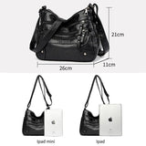 Vintage PU Crossbody Bag Soft Leather Shoulder Bag Handbag
