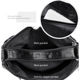 Vintage PU Crossbody Bag Soft Leather Shoulder Bag Handbag