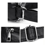 Vintage PU Crossbody Bag Soft Leather Shoulder Bag Handbag