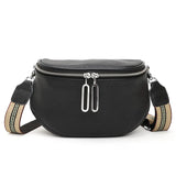 Soft Leather Waist Bag Shoulder Bag Fanny Pack Female Belt Bags