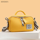 Soft Leather Shoulder Bag High Cowhide Female Messenger Bag Casual Tote