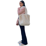 Soft Plush Faux Fur Hand Bag Shopper Bag