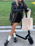 Soft Plush Faux Fur Hand Bag Shopper Bag