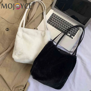 Plush Shoulder Bag Large Capacity Handbags Grace Autumn Winter Purse
