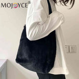 Plush Shoulder Bag Large Capacity Handbags Grace Autumn Winter Purse