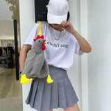 Plush Hen Shape Crossbody Bag Winter Furry Ladies Handbag