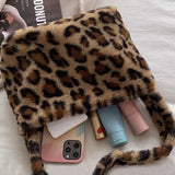 Soft Plush Shoulder Bag Hobo Winter Furry Ladies Clutch Purse Female Underarm Ha