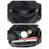Women Soft Shoulder Bag PU Leather Purse Solid Messenger Crossbody Bag
