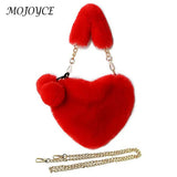 Soft Warm Plush Handbags Fluffy Underarm Bag