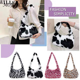 Plush Handbags Fluffy Underarm Bags for Women
