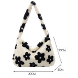 Soft Warm Plush Handbags Fluffy Mini Top-handle Bags