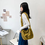 Soft Warm Plush Handbags Female Fluffy Shoulder Bags