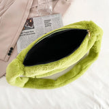 Soft Warm Plush Handbags Female Fluffy Shoulder Bags