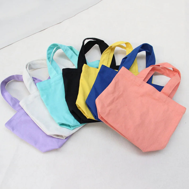 Canvas Shoulder Bag Large Capacity Foldable Purses Handbag