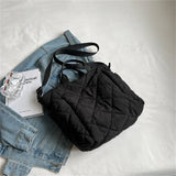 Women Solid Canvas Tote Bags Shoulder Bag Large Capacity Ladies Shopping Bags