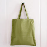 Women Solid Eco Canvas Shoulder Bag Reusable Large Handbag