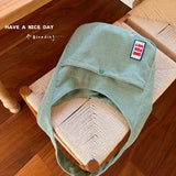 Solid Corduroy Bag Large Capacity Shopping Tote Handbags