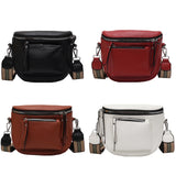 Women Solid Messenger Crossbody Bags Casual PU Leather Shoulder Tote