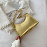 Women Solid PU Leather Handbags Totes Lady Daily Shopping Chain Shoulder Bags