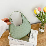 Solid PU Leather Handbags Totes Shopping Shoulder Bags for Women