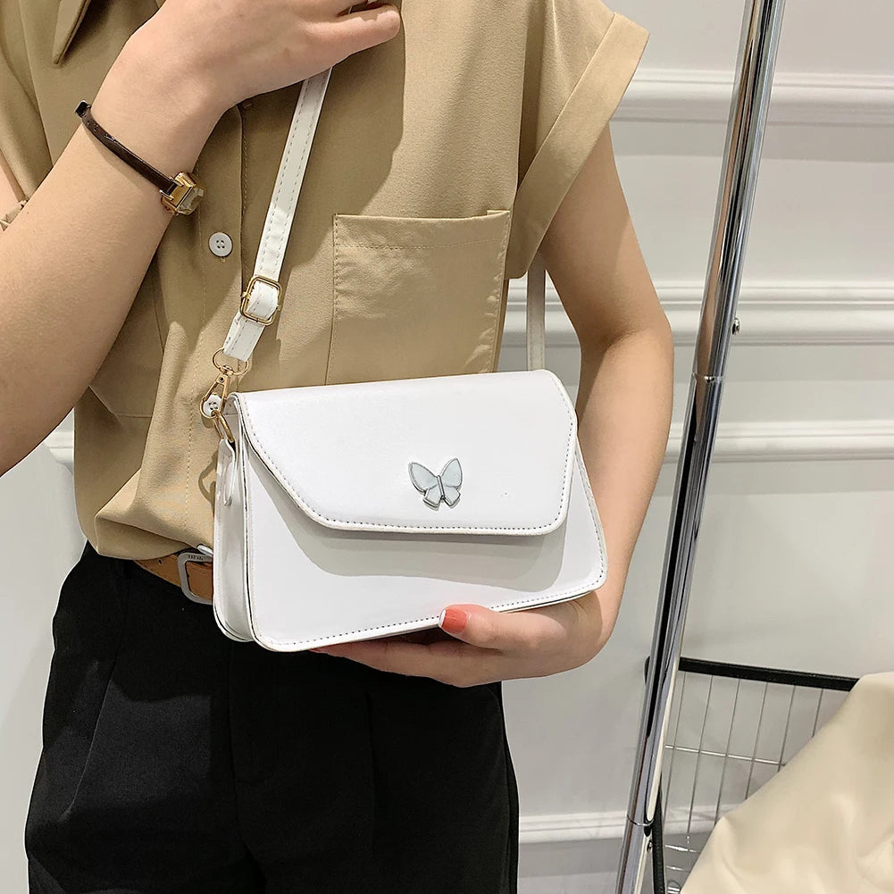 Women PU Leather Shoulder Bag Small Handbag for Ladies Winter
