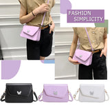 Women PU Leather Shoulder Bag Small Handbag for Ladies Winter