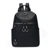 Women Pu Leather Backpack Large Capacity School Bag