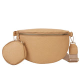 Women Solid Colour Crossbody Chest Bag