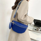Women Solid Colour Crossbody Chest Bag