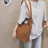 Women Corduroy Shoulder Bag Tote Crossbody Bags