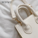 Women Solid Crossbody Handbag PU Female Travel Shoulder Top-Handle Bags