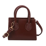 Women Solid Crossbody Handbag Travel Shoulder Top-Handle Bags