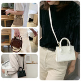 Women Solid Crossbody Handbag Travel Shoulder Top-Handle Bags