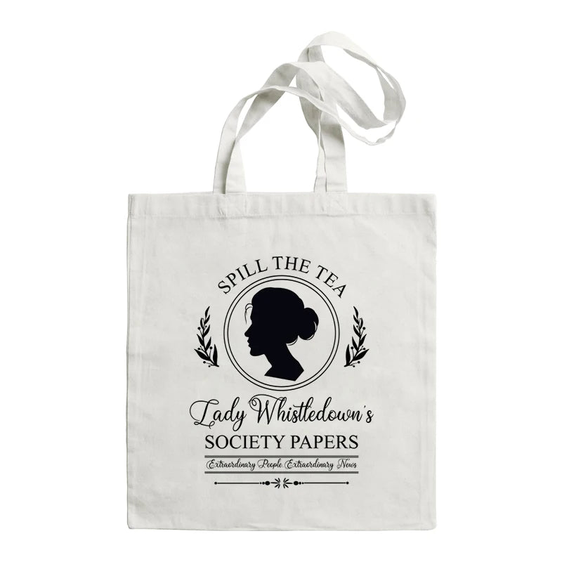 Bridgerton TV Series Lady Whistledown Graphic Shoulder Bag