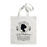 Bridgerton TV Series Lady Whistledown Graphic Shoulder Bag