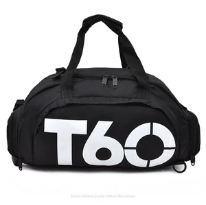 Waterproof Gym Bag with Shoe Pouch Outdoor Rucksack T60
