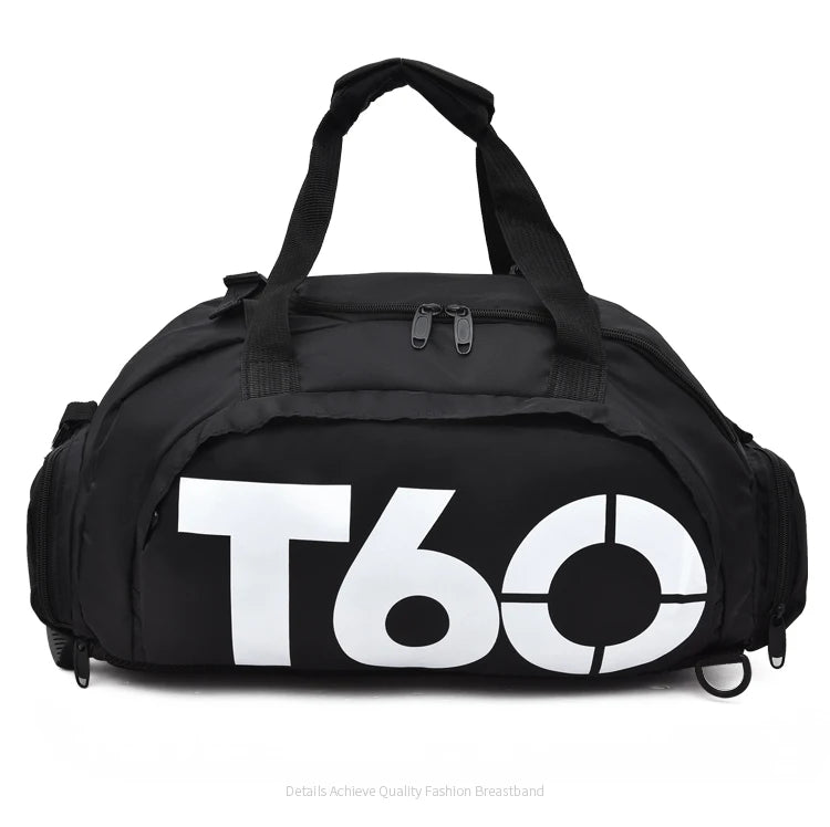 Waterproof Gym Sports Bag with Shoe Pouch Rucksack