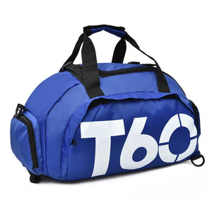 Waterproof Gym Bag with Shoe Pouch Outdoor Rucksack T60