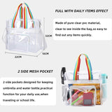 Transparent Shoulder Bag PVC Clear Handbag Waterproof Tote Bag