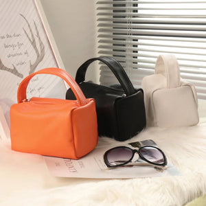 Women Square Tote Soft Handle PU Leather Handbag Messenger Bag