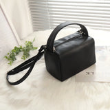 Women Square Tote Soft Handle PU Leather Handbag Messenger Bag