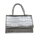 Women Stone Pattern Crossbody Bags Beads Chain Shoulder Handbag