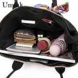 Straw Clutch Large Capacity Beach Bag for Lady Vacation Daily Casual