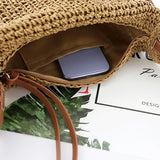 Women Straw Shoulder Bags Purses and Handbags Casual Beach Hobo Bag