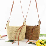Women Straw Shoulder Bags Purses and Handbags Casual Beach Hobo Bag