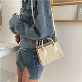 Women Straw Woven Daisy Shoulder Crossbody Bag Small Fresh Flower Zipper Beach H