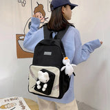 Women Student Bear Backpack Lady Travel Bagpack Female Rucksack