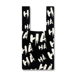 Stylish Crochet Vest Knot Pouch Tote Bag Medium Shopper