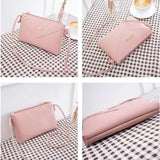 Women Envelope Shoulder Messenger Bag Zipper Pu Leather Casual Square Bag