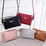 Women Envelope Shoulder Messenger Bag Zipper Pu Leather Casual Square Bag